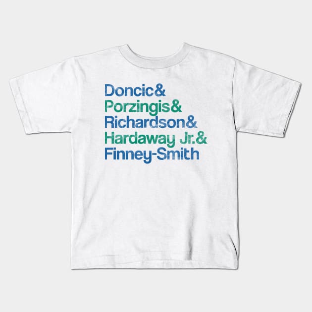 Doncic and the Dallas Mavericks are heading to the Top in 2021 Kids T-Shirt by BooTeeQue